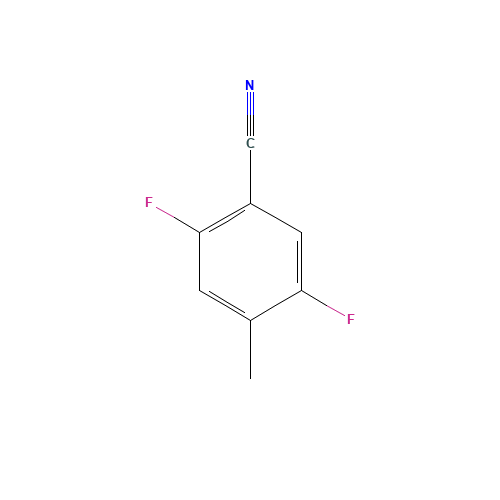 2,5-difluoro-4-methylbenzonitrile (CAS: 1003708-66-4) - Chemical Structure and Molecular Formula 