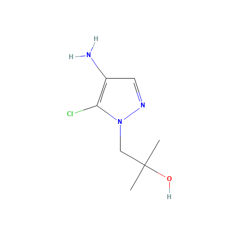 1-(4-amino-5-chloropyrazol-1-yl)-2-methylpropan-2-ol (CAS: 1374830-03-1) - Related Chemical Product