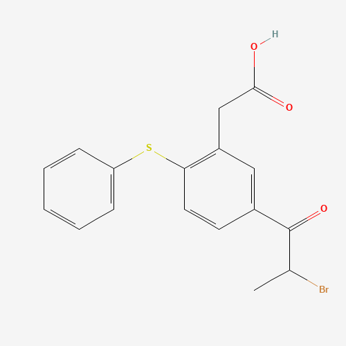 2-[5-(2-bromopropanoyl)-2-phenylsulfanylphenyl]acetic acid (CAS: 181019-61-4) - Related Chemical Product