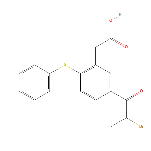 2-[5-(2-bromopropanoyl)-2-phenylsulfanylphenyl]acetic acid (CAS: 181019-61-4) - Related Chemical Product