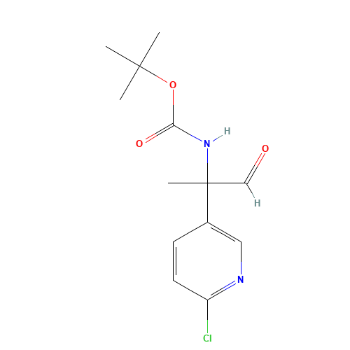 tert-butyl N-[2-(6-chloropyridin-3-yl)-1-oxopropan-2-yl]carbamate (CAS: 1199793-08-2) - Related Chemical Product