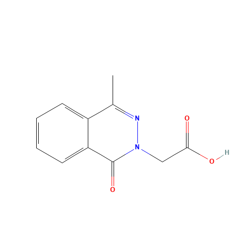 2-(4-methyl-1-oxophthalazin-2-yl)acetic acid (CAS: 68775-82-6) - Chemical Structure and Molecular Formula 