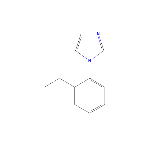 1-(2-ethylphenyl)imidazole (CAS: 25364-41-4) - Chemical Structure and Molecular Formula 