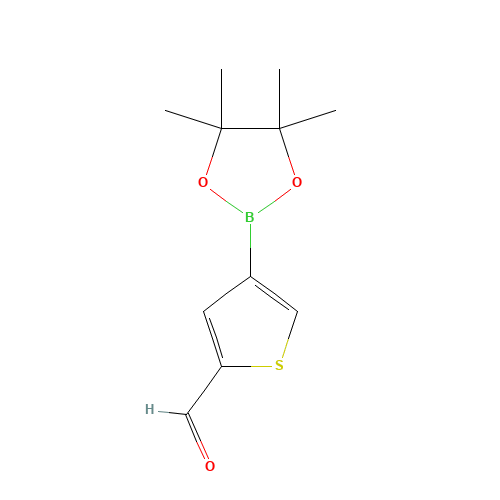 4-(4,4,5,5-tetramethyl-1,3,2-dioxaborolan-2-yl)thiophene-2-carbaldehyde (CAS: 881381-12-0) - Related Chemical Product