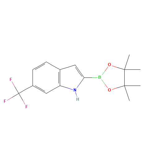 2-(4,4,5,5-tetramethyl-1,3,2-dioxaborolan-2-yl)-6-(trifluoromethyl)-1H-indole (CAS: 1557138-33-6) - Related Chemical Product