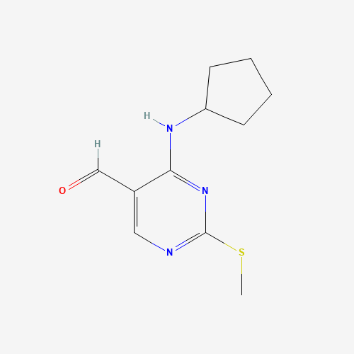 4-(cyclopentylamino)-2-methylsulfanylpyrimidine-5-carbaldehyde (CAS: 211245-64-6) - Related Chemical Product