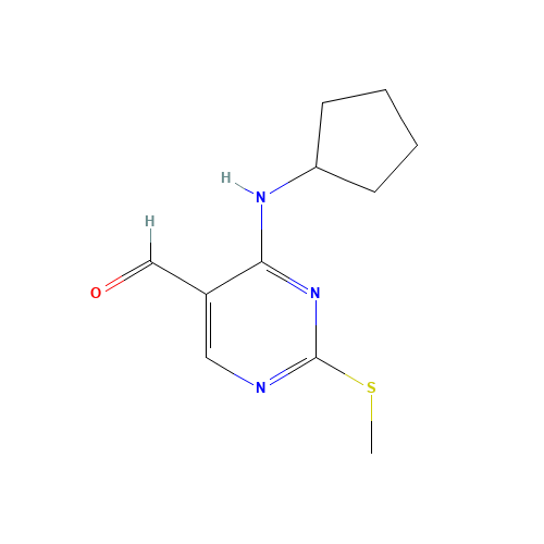 4-(cyclopentylamino)-2-methylsulfanylpyrimidine-5-carbaldehyde (CAS: 211245-64-6) - Related Chemical Product