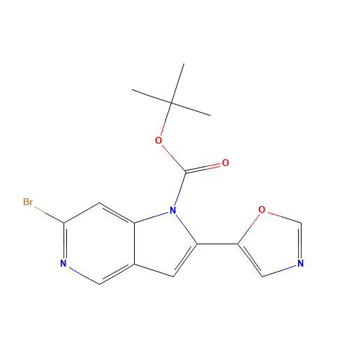 tert-butyl 6-bromo-2-(1,3-oxazol-5-yl)pyrrolo[3,2-c]pyridine-1-carboxylate (CAS: 1400287-60-6) - Related Chemical Product