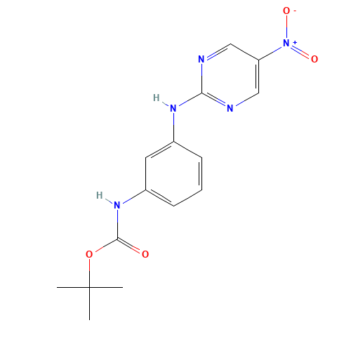 tert-butyl N-[3-[(5-nitropyrimidin-2-yl)amino]phenyl]carbamate (CAS: 1431727-37-5) - Related Chemical Product