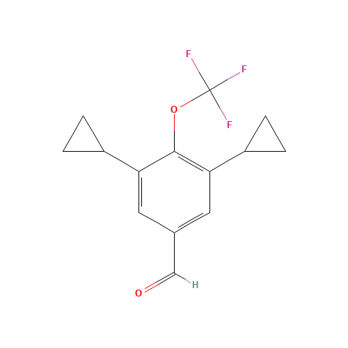 3,5-dicyclopropyl-4-(trifluoromethoxy)benzaldehyde (CAS: 1350760-75-6) - Related Chemical Product