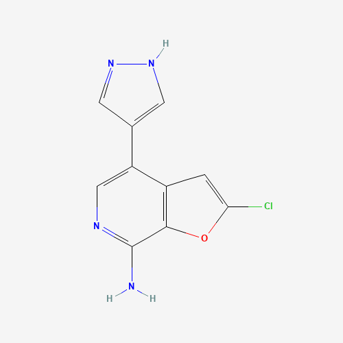 2-chloro-4-(1H-pyrazol-4-yl)furo[2,3-c]pyridin-7-amine (CAS: 1326714-32-2) - Related Chemical Product