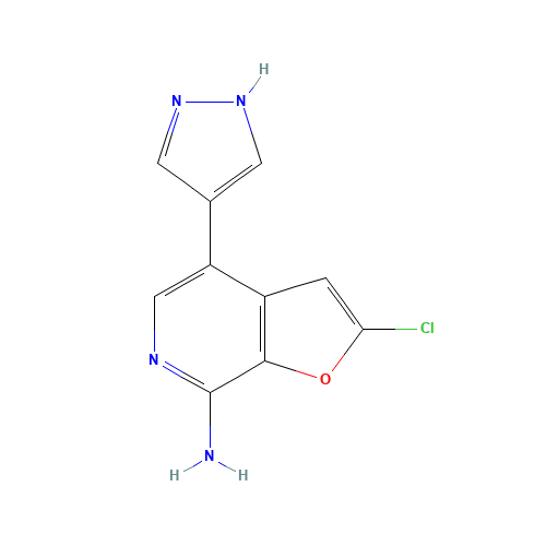 2-chloro-4-(1H-pyrazol-4-yl)furo[2,3-c]pyridin-7-amine (CAS: 1326714-32-2) - Related Chemical Product