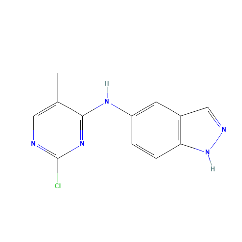N-(2-chloro-5-methylpyrimidin-4-yl)-1H-indazol-5-amine (CAS: 1257302-90-1) - Related Chemical Product