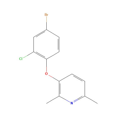3-(4-bromo-2-chlorophenoxy)-2,6-dimethylpyridine (CAS: 1362703-28-3) - Related Chemical Product