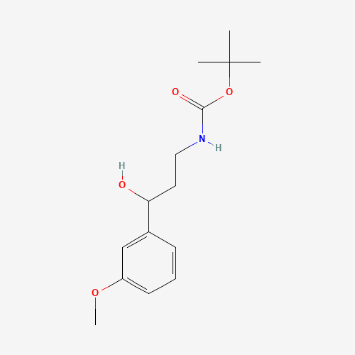 tert-butyl N-[3-hydroxy-3-(3-methoxyphenyl)propyl]carbamate (CAS: 913642-91-8) - Related Chemical Product