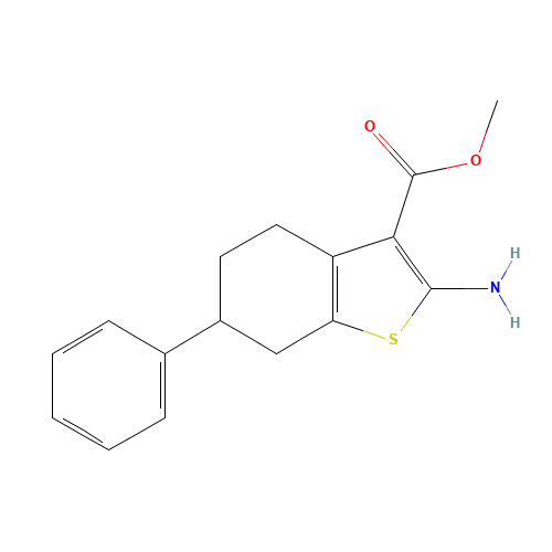 methyl 2-amino-6-phenyl-4,5,6,7-tetrahydro-1-benzothiophene-3-carboxylate (CAS: 119004-72-7) - Related Chemical Product
