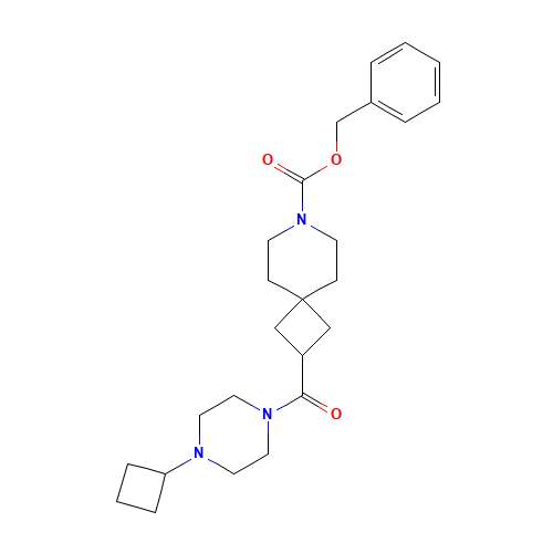 benzyl 2-(4-cyclobutylpiperazine-1-carbonyl)-7-azaspiro[3.5]nonane-7-carboxylate (CAS: 1227610-20-9) - Related Chemical Product