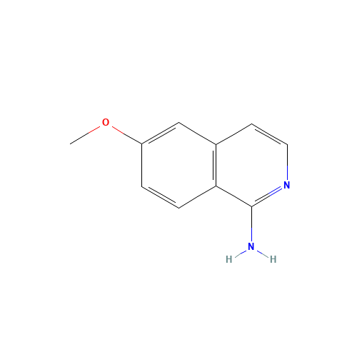 6-methoxyisoquinolin-1-amine (CAS: 266690-48-6) - Chemical Structure and Molecular Formula 