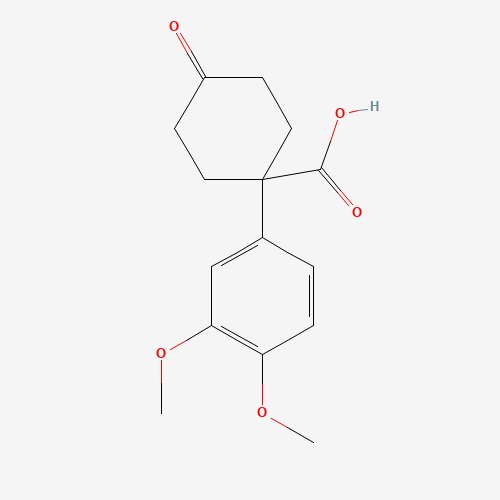 1-(3,4-dimethoxyphenyl)-4-oxocyclohexane-1-carboxylic acid (CAS: 887978-64-5) - Related Chemical Product