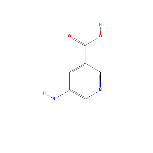 5-(methylamino)pyridine-3-carboxylic acid (CAS: 91702-88-4) - Chemical Structure and Molecular Formula 