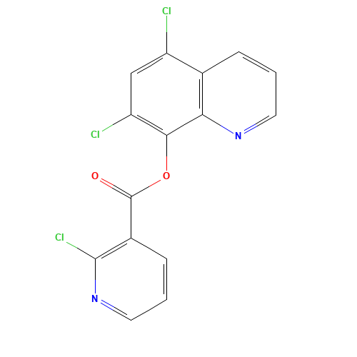 (5,7-dichloroquinolin-8-yl) 2-chloropyridine-3-carboxylate (CAS: 246147-23-9) - Related Chemical Product