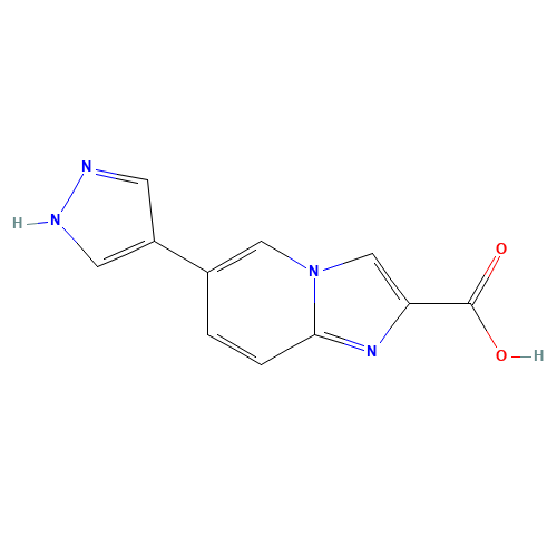 6-(1H-pyrazol-4-yl)imidazo[1,2-a]pyridine-2-carboxylic acid (CAS: 1167626-49-4) - Related Chemical Product