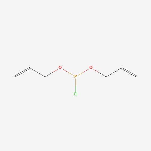 chloro-bis(prop-2-enoxy)phosphane (CAS: 41662-46-8) - Chemical Structure and Molecular Formula 