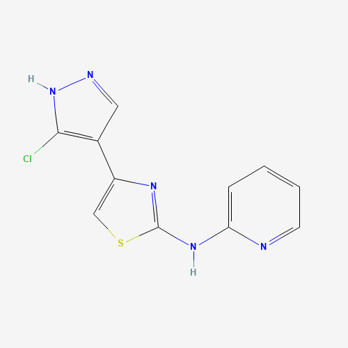 4-(5-chloro-1H-pyrazol-4-yl)-N-pyridin-2-yl-1,3-thiazol-2-amine (CAS: 1235312-70-5) - Related Chemical Product