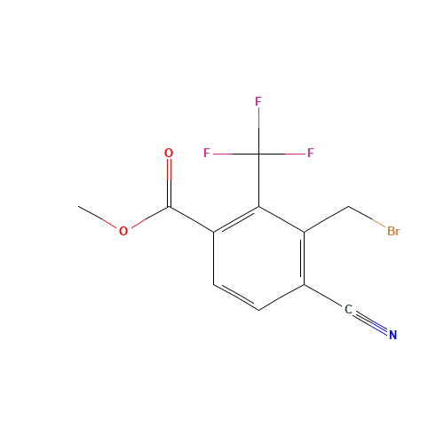 methyl 3-(bromomethyl)-4-cyano-2-(trifluoromethyl)benzoate (CAS: 1099094-32-2) - Related Chemical Product