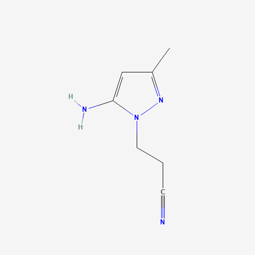 3-(5-amino-3-methylpyrazol-1-yl)propanenitrile (CAS: 61255-82-1) - Related Chemical Product