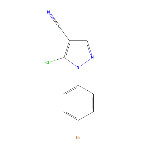 1-(4-bromophenyl)-5-chloropyrazole-4-carbonitrile (CAS: 102996-37-2) - Related Chemical Product