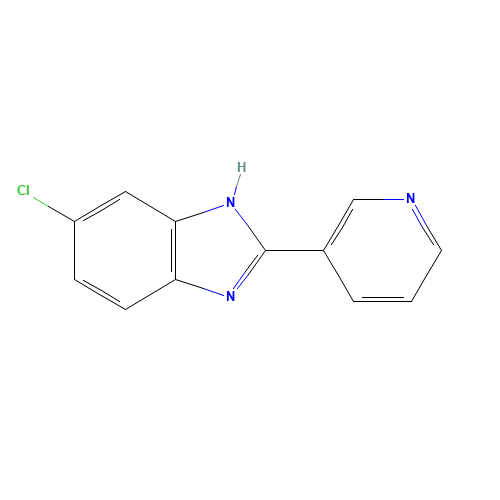 6-chloro-2-pyridin-3-yl-1H-benzimidazole (CAS: 20100-20-3) - Related Chemical Product