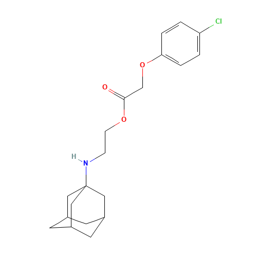 2-(1-adamantylamino)ethyl 2-(4-chlorophenoxy)acetate (CAS: 82168-26-1) - Related Chemical Product