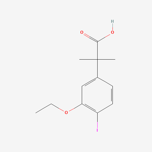 2-(3-ethoxy-4-iodophenyl)-2-methylpropanoic acid (CAS: 870009-24-8) - Related Chemical Product