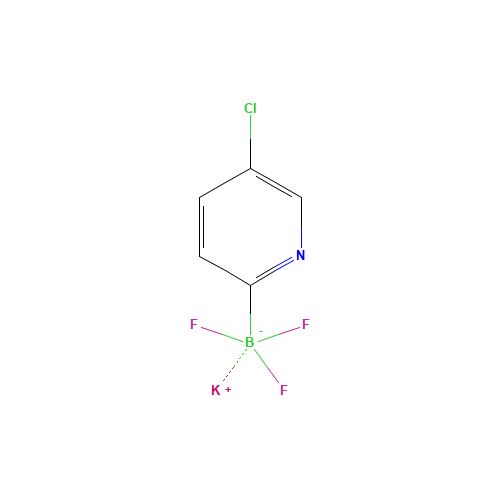 potassium;(5-chloropyridin-2-yl)-trifluoroboranuide (CAS: 1375328-10-1) - Chemical Structure and Molecular Formula 