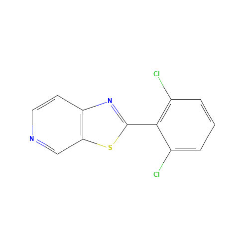 2-(2,6-dichlorophenyl)-[1,3]thiazolo[5,4-c]pyridine (CAS: 1203681-45-1) - Chemical Structure and Molecular Formula 