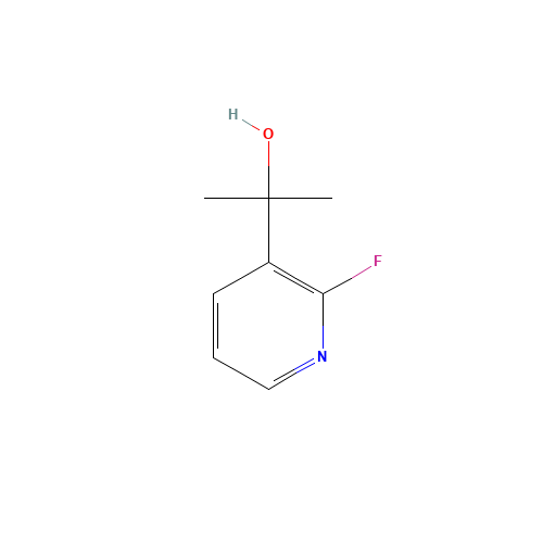 2-(2-fluoropyridin-3-yl)propan-2-ol (CAS: 40247-48-1) - Chemical Structure and Molecular Formula 
