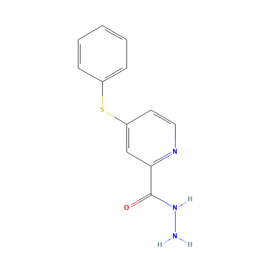 4-phenylsulfanylpyridine-2-carbohydrazide (CAS: 64064-57-9) - Related Chemical Product