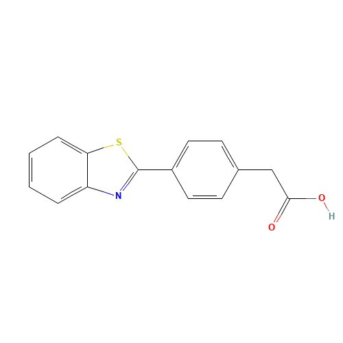 2-[4-(1,3-benzothiazol-2-yl)phenyl]acetic acid (CAS: 2406-73-7) - Related Chemical Product