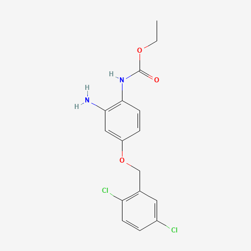 ethyl N-[2-amino-4-[(2,5-dichlorophenyl)methoxy]phenyl]carbamate (CAS: 1043424-92-5) - Related Chemical Product
