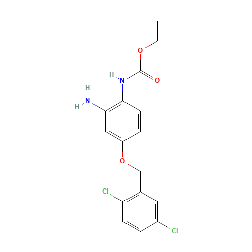 ethyl N-[2-amino-4-[(2,5-dichlorophenyl)methoxy]phenyl]carbamate (CAS: 1043424-92-5) - Related Chemical Product