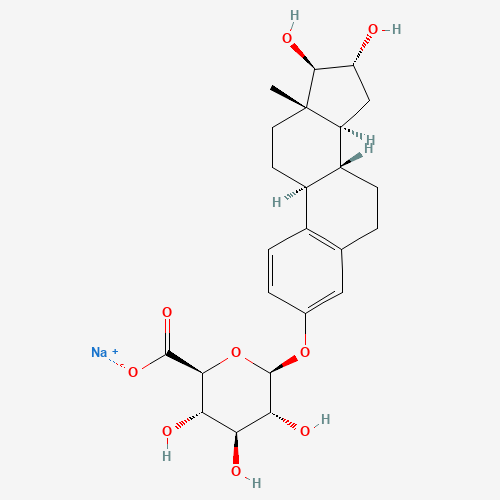 6-[(16,17-dihydroxy-13-methyl-6,7,8,9,11,12,14,15,16,17-decahydrocyclopenta[a]phenanthren-3-yl)oxy]-3,4,5-trihydroxyoxane-2-carboxylic acid;sodium (CAS: 15087-06-6) - Related Chemical Product