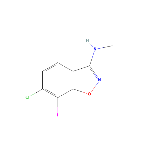 6-chloro-7-iodo-N-methyl-1,2-benzoxazol-3-amine (CAS: 909186-26-1) - Related Chemical Product