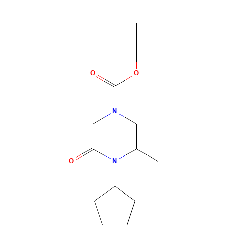 tert-butyl 4-cyclopentyl-3-methyl-5-oxopiperazine-1-carboxylate (CAS: 1284246-35-0) - Related Chemical Product