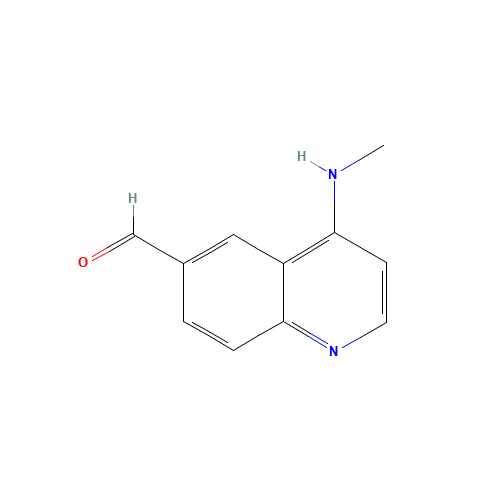 4-(methylamino)quinoline-6-carbaldehyde (CAS: 916812-32-3) - Chemical Structure and Molecular Formula 