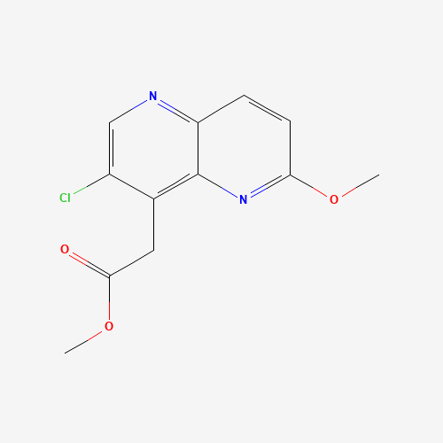 methyl 2-(3-chloro-6-methoxy-1,5-naphthyridin-4-yl)acetate (CAS: 943025-80-7) - Related Chemical Product