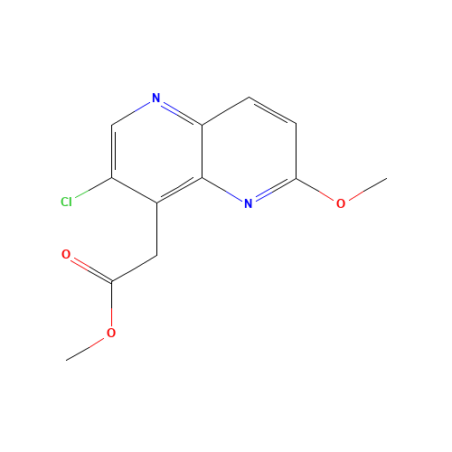 methyl 2-(3-chloro-6-methoxy-1,5-naphthyridin-4-yl)acetate (CAS: 943025-80-7) - Related Chemical Product