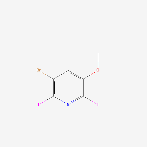 3-bromo-2,6-diiodo-5-methoxypyridine (CAS: 1040682-61-8) - Related Chemical Product