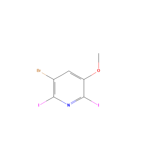3-bromo-2,6-diiodo-5-methoxypyridine (CAS: 1040682-61-8) - Related Chemical Product