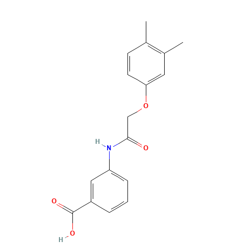 3-[[2-(3,4-dimethylphenoxy)acetyl]amino]benzoic acid (CAS: 319489-60-6) - Related Chemical Product